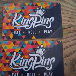 Two $20 Cards To King Pin Bowling 