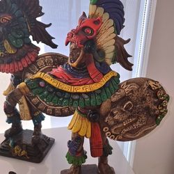 Aztec Tribe and African Women Figurines