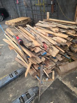 Pallets and wood