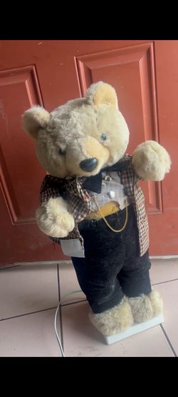Vintage 2 Or 3 Foot Christmas Bear