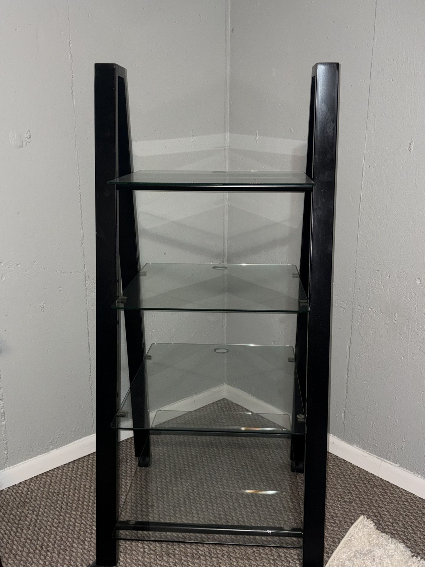 A Frame Metal And Glass Shelve
