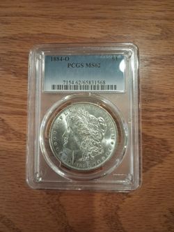 1884-O Morgan Silver Dollar PCGS MS62