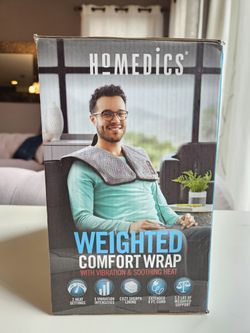 Homedics Weighted Vibrating Heat Pad- Unused