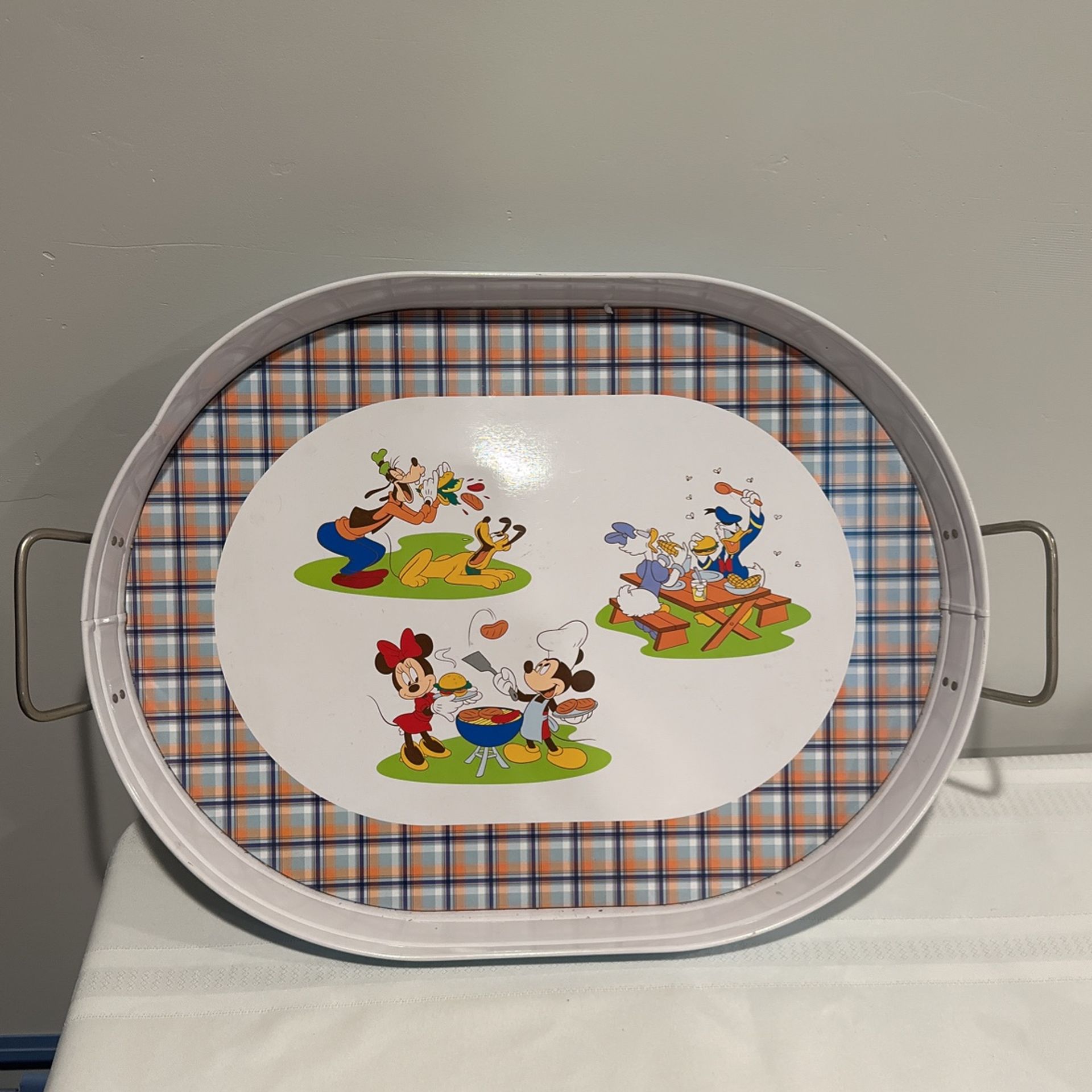 Disney Serving Platter Goofy Daisy Donald Duck Mickey Minnie