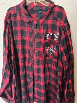 Disney flannel shirt 