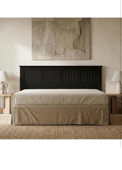 King wood panel headboard