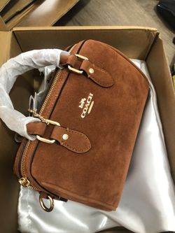 Coach Suede Mini Handbag