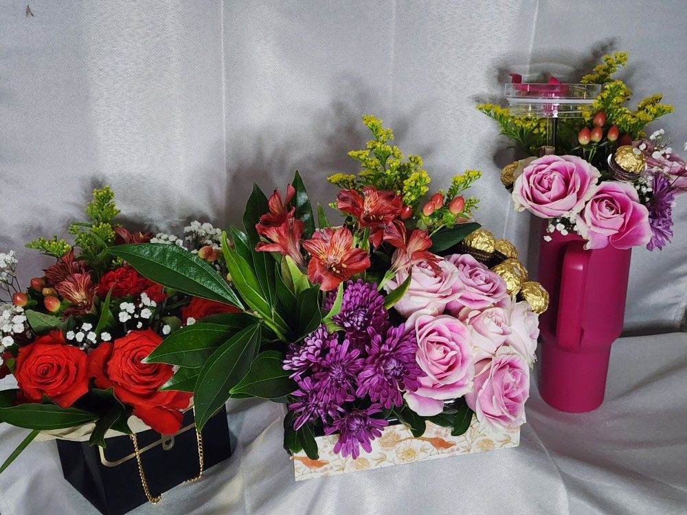 Valentines Fresh Flowers Arrangements