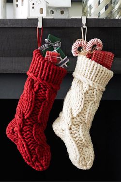 Pottery barn Christmas Stockings Set of 5