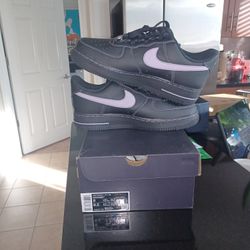 Nike AF1 Low '07 Black Hyrdangeas Size 8