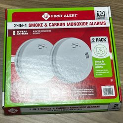 2 Pack Smoke & CO Alarms