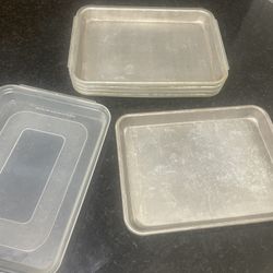 5 Quater Sheet Aluminum Baking Pans W Lids