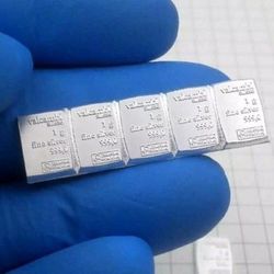 5g VALCAMBI Silver Bars Bundle Pure .999 Fine Silver 