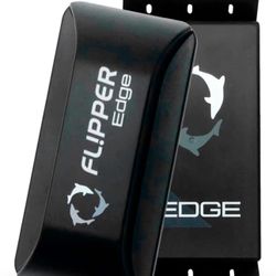 FLIPPER EDGE Standard Magnetic 2-in-1 Aquarium Cleaner for Glass and Acrylic Tanks up to 1/2" (12mm) Thick – Dual Blade Design with Floating Algae Scr