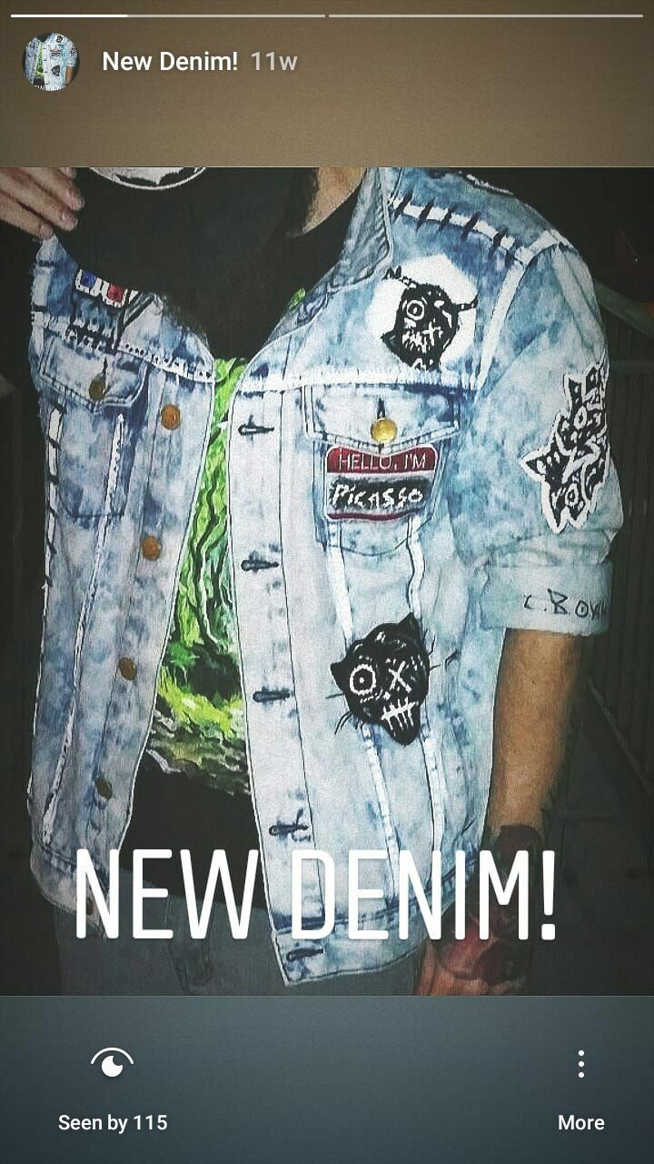 Custom Denim Jacket by Cleveland artist