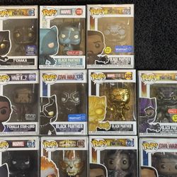 Funko Pop Black Panther lot 