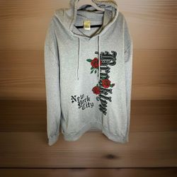 Brooklyn New York City Rose Graphic Hoodie