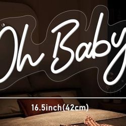 Oh baby neon sign