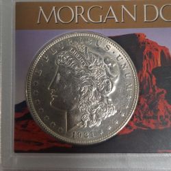 1921 Morgan Silver Dollar Coin E Pluribus Unum 