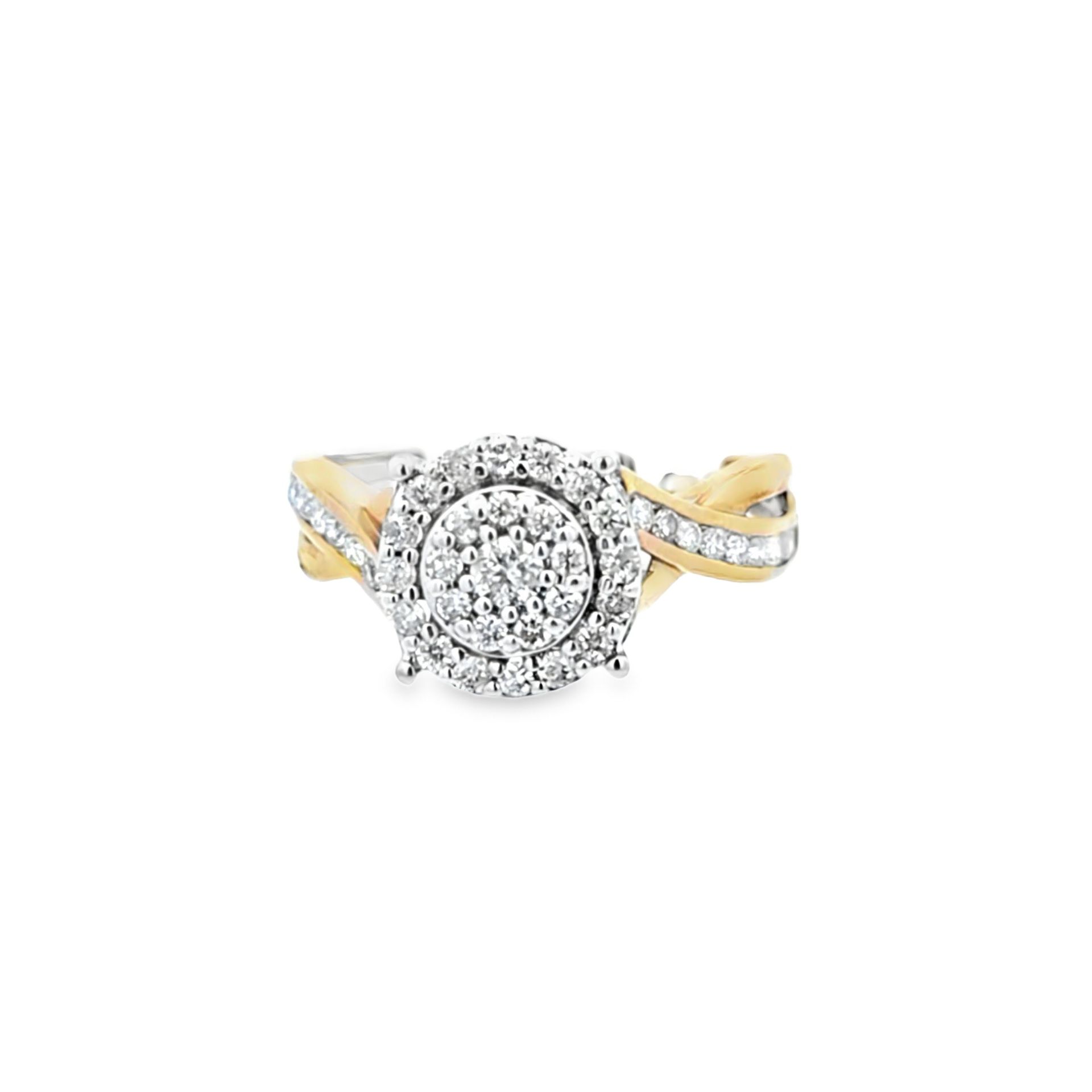 10K Diamond Ring With Infinity band 0.5 CTW