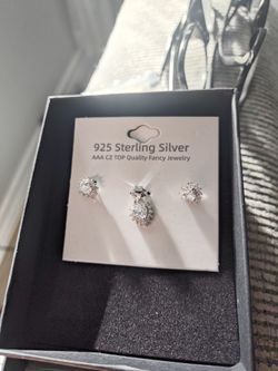 Elegant 925 Sterling Silver Jewelry Set