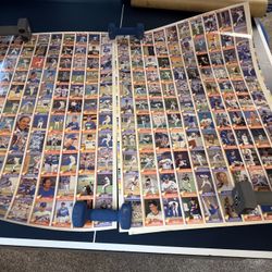 Vintage Set Of Nolan Ryan Baseball Cards Uncut
