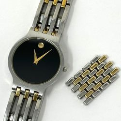Movado 84 G2 1881 Esperanza Two Tone Black Dial Unisex Watch
