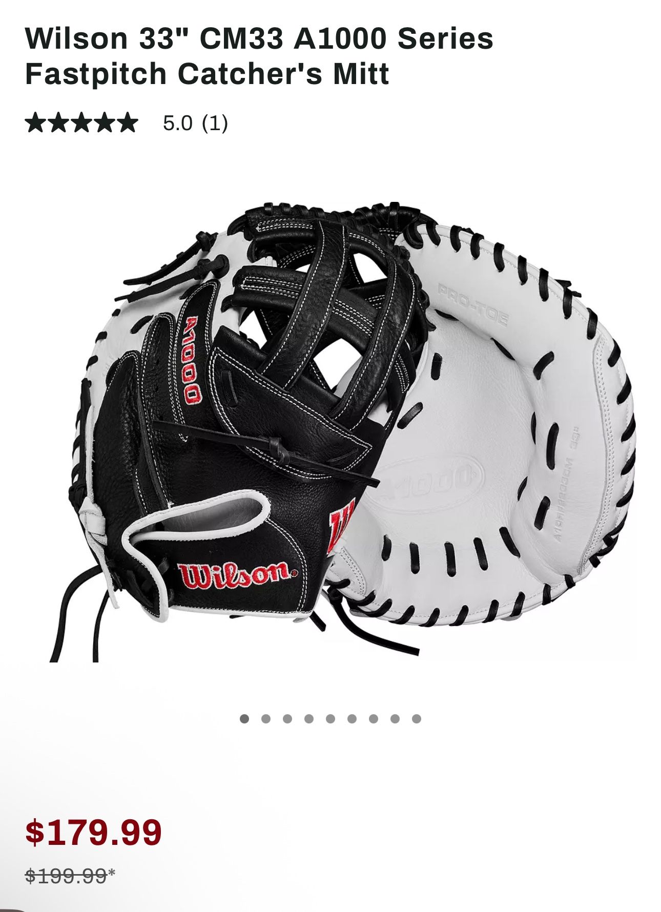 A1000 Softball Catching Glove
