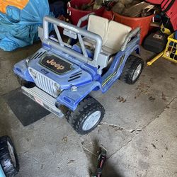 Blue Jeep Power Wheels 