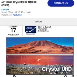 65" Class Crystal UHD TU7000 