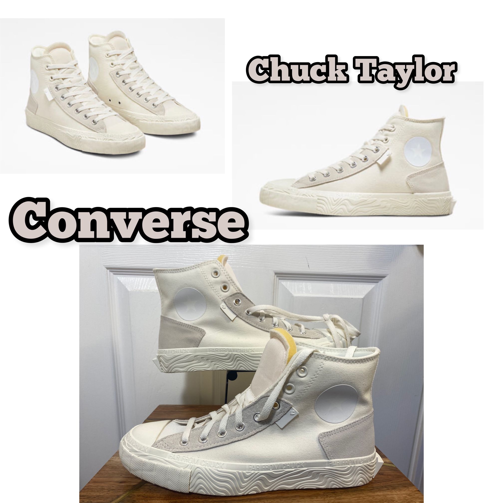 Chuck Taylor Alt Star Wavy Egret/Vintage/white High Top Men’s sz 10 new No box
