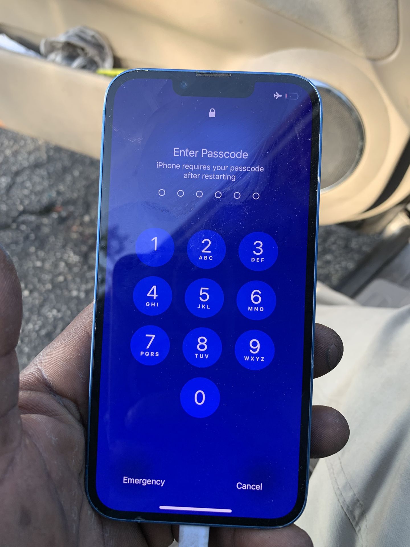 BLUE IPhone 13 At&T No iCloud 
