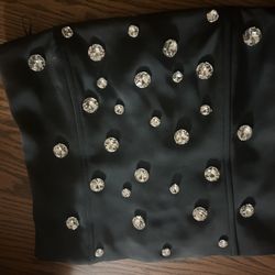 Strapless Rhinestone Top