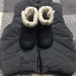 Zara Vest ,boots Size1-2 Years