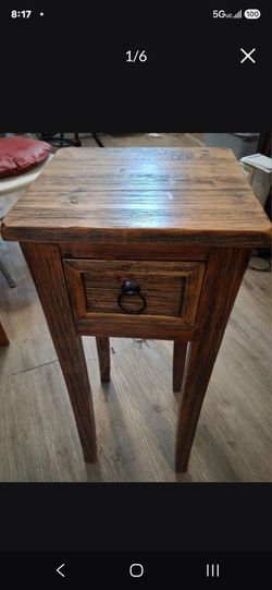 TABLE  - SOLID WOOD, STURDY