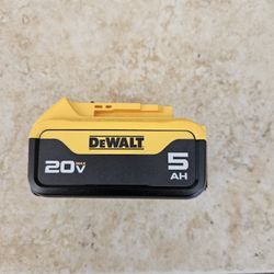 New 20V 5AH Battery From Dewalt 