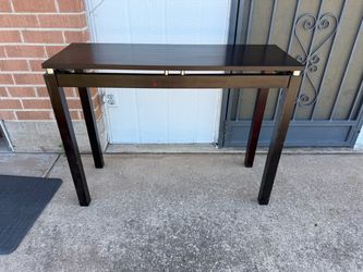 Dark Espresso Wood Console Table