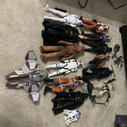 12” Star Wars Figures And Various Other Items