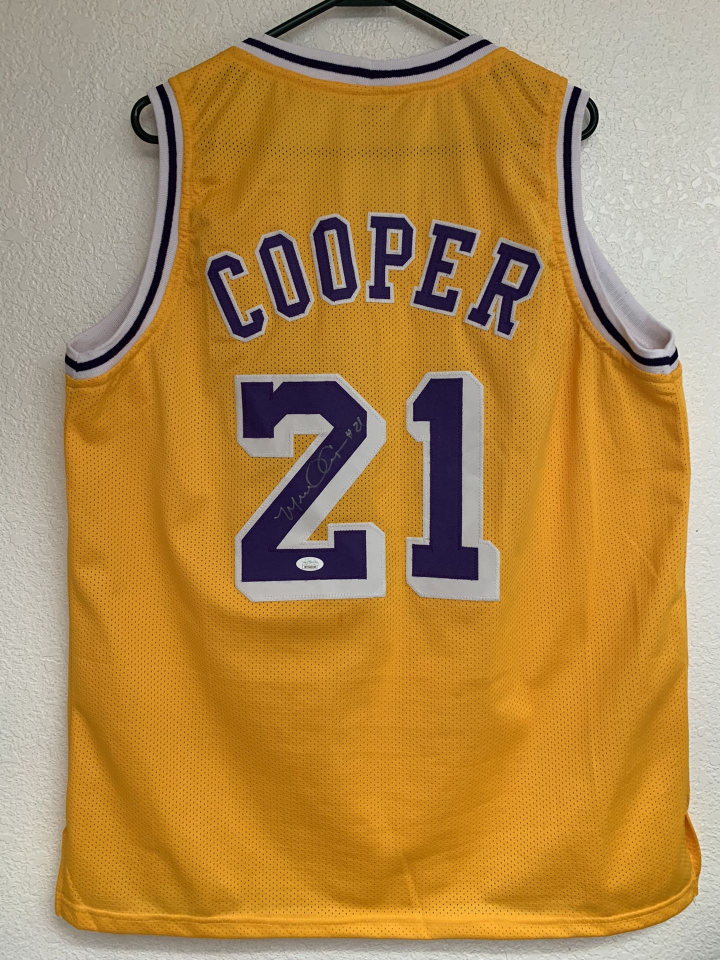 Michael Cooper Lakers Autographed Jersey