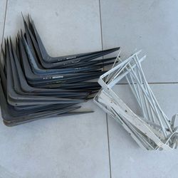 38 Steel Shelf Brackets 11" x 13" and 10" x 11" Heavy Duty