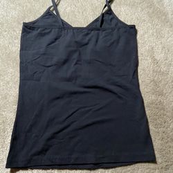 Black Spaghetti Strap Crop Top Women Top American Apparel Brand New with elastic