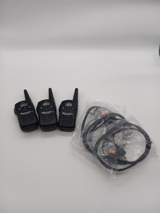 Midland LXT118PA X-tra Talk Walkie Talkie Two Way Radio & Earphones Lot 3