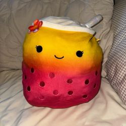 12” boba tea “bergit” squishmallow