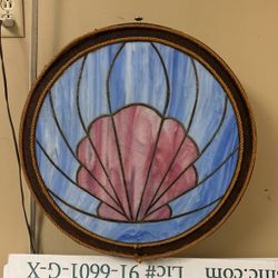 Stained Glass Antique Shell Lamp 