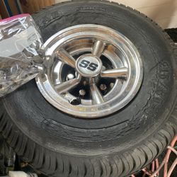 Set Of 4 Golf Cart Tiers N Rims