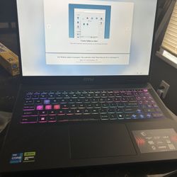 MSI Gaming laptop 