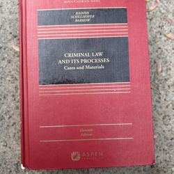 Criminal Law and Its Processes: Cases and Materials.