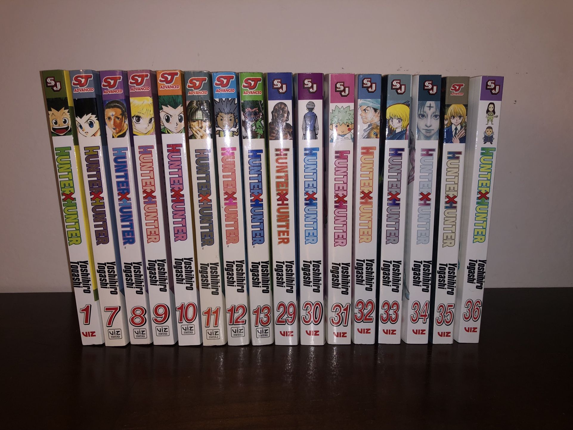 Hunter X Hunter Manga Vol 1, 7-13, 29-36
