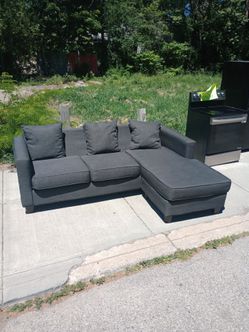Grey sectional
