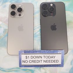 Apple IPhone 15 Pro - Pay $1 DOWN AVAILABLE - NO CREDIT NEEDED 